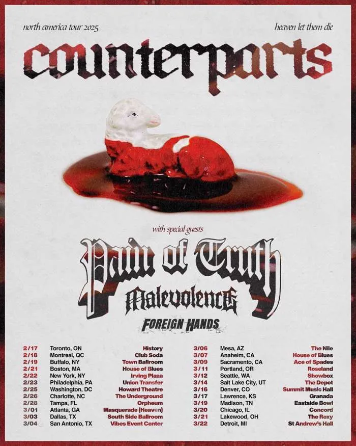 Counterparts, Pain Of Truth, Malevolence & Foreign Hands